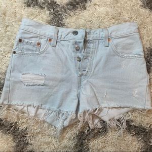 Levis denim shorts